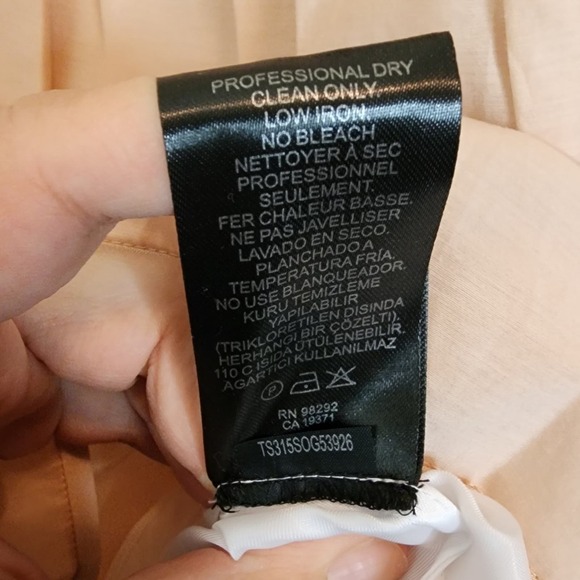 TIBI striped organza midi skirt, shell color, size 6, like new! - Picture 6 of 7